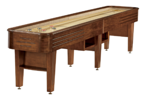 Brunswick Billiards Andover II Shuffleboard in Chestnut