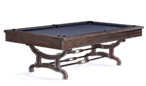 Brunswick Billiards Birmingham Pool Table in Charcoal three-quarter view