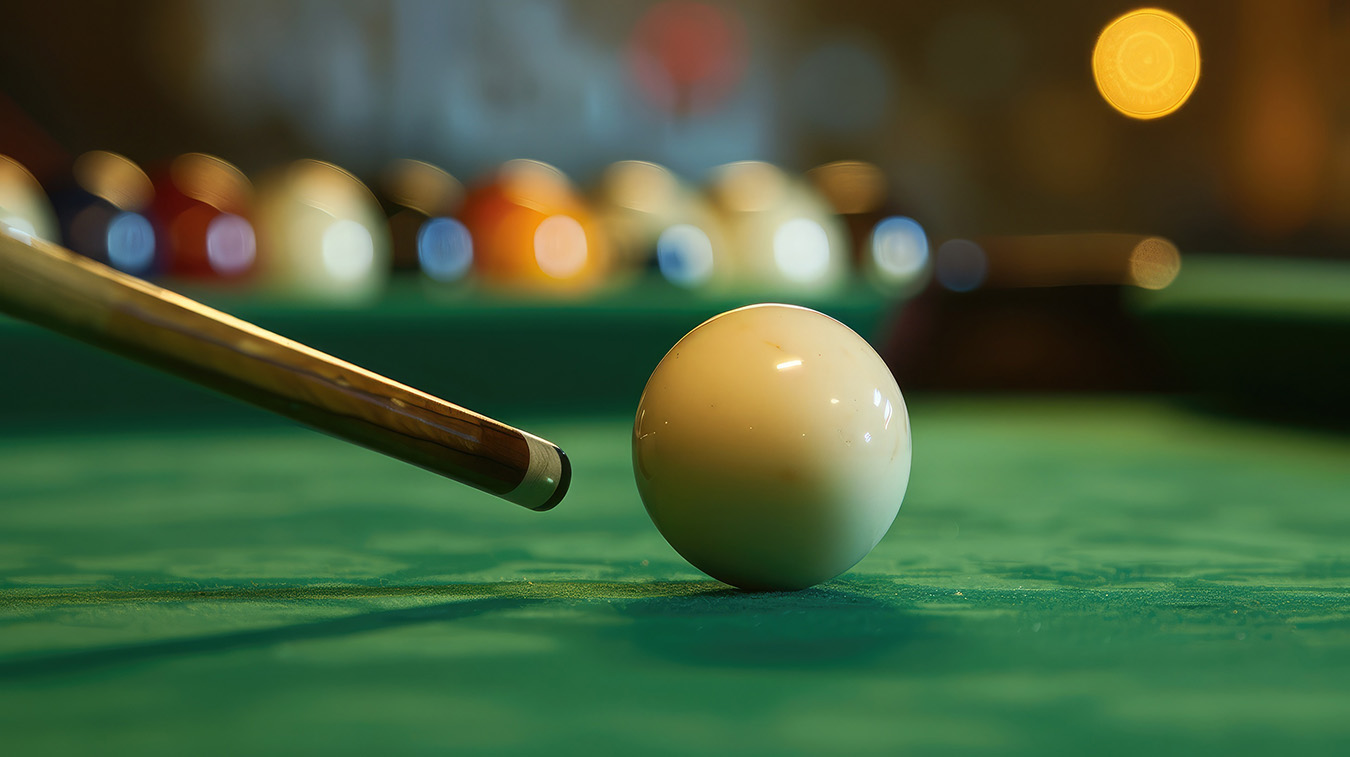 Image of Cue Ball for prevent scratches in pool post