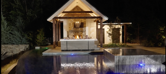 Bullfrog Spas at Night