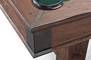 Brunswick Billiards Canton Pool Table-Black-Forest-Corner Detail