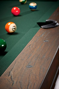 Brunswick Canton-Billiards-Table-Black-Forest-Detail-with Pool Balls