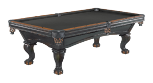 Brunswick Billiards Glenwood Pool Table - Black and Chestnut Talon Leg