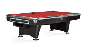 Brunswick Billiards Gold Crown II Pool Table in Walnut Red Cloth