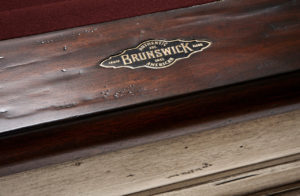 Brunswick Billiards Mackenzie Pool Table - Merlot Cloth Detail