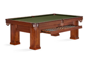 Brunswick Billiards Oakland II Pool Table with Drawer in Chestnut