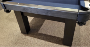 Olhausen Metro PoolTable - Rail and Leg View