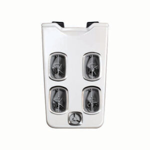 Oscillator JetPak by Bullfrog Spas providing wide-coverage back massage therapy