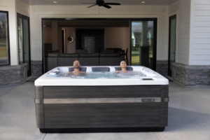 Bullfrog Spas Couple Relaxing