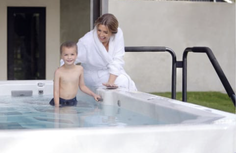Swim Spa Safety and Comfort - Teaching your child to swim