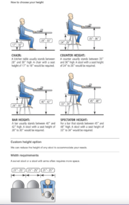 Trica Stools - how to choose your height