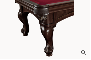 Brunswick Santini Pool Table Leg View