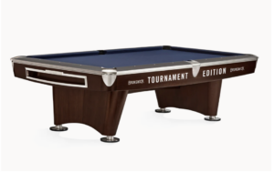Brunswick Gold Crown Pool Table - Tournament Edition in Espresso and Skyline Walnut