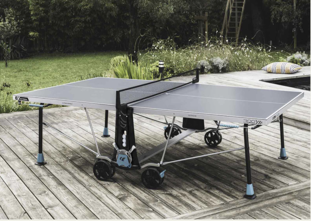 Cornilleau 300X Outdoor Ping Pong Table on deck