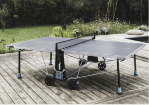 Cornilleau 300X Outdoor Ping Pong Table on deck