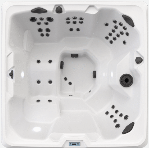 Bullfrog Spas CALM 7L hot tub with lounge available at Skillful Home Recreation | Portland, Maine