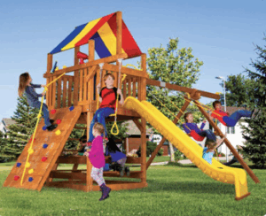 Rainbow Circus Clubhouse Pkg II Feature Model available at Skillful Home | Maine