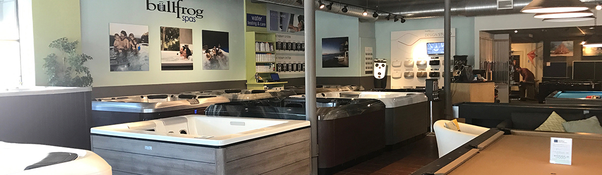 Southern Maine Spas showroom