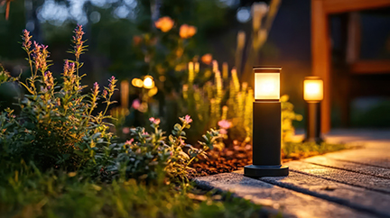 Keep the light soft and warm in your backyard