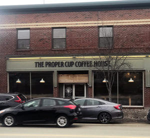 The Proper Cup coffee shop - Woodfords Tower Portland Maine - things to do in our neighborhood Woodfords corner